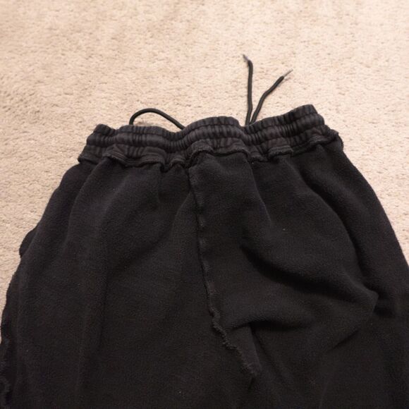 Guizio Small Inside out‎ Joggers Distressed Track Sweatpant Black - Picture 4 of 11